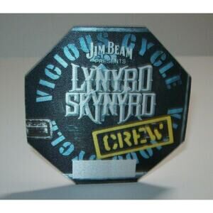 Lynyrd Skynyrd Backstage Pass Vicious Cycle Tour Crew Original Rock Music Gift